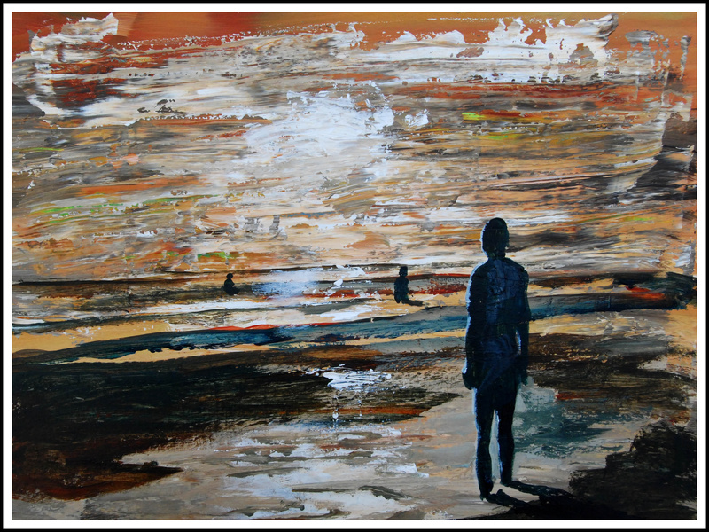 Crosby Beach. Gormley Statues (£150) Sold - Art (General)