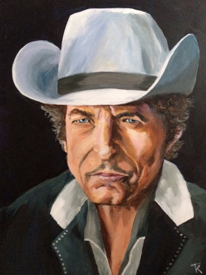 Stage suit (£200 sold) - Dylan portraits and paintings