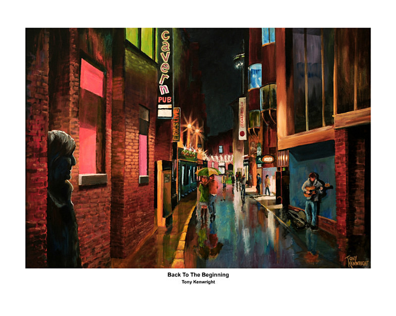 Mathew Street at night