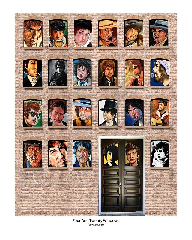 Four and Twenty Windows. (composite print) (£120) - Dylan portraits and paintings