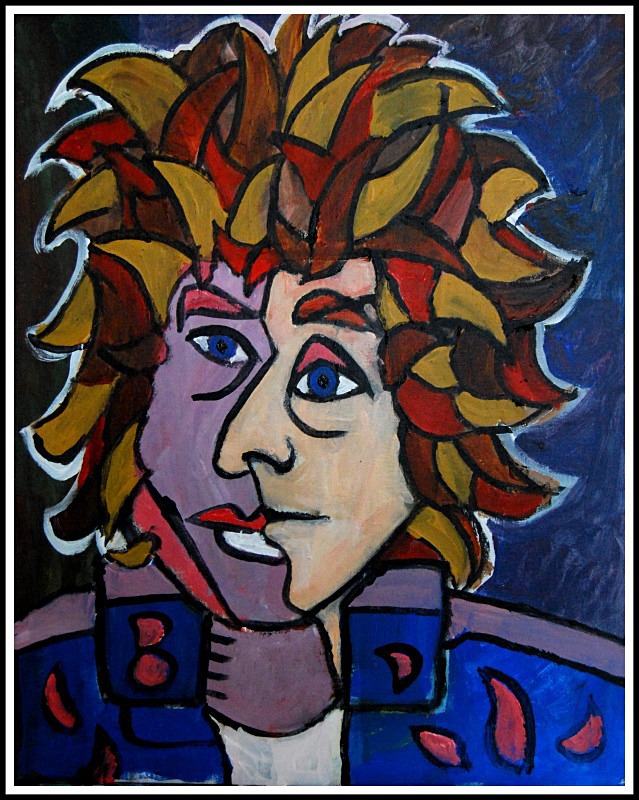 Mixed-Up Confusion (Picasso Dylan). £500 - Dylan portraits and paintings