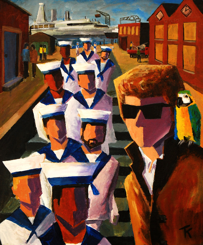 Simple Twist of Fate (£600) - Dylan portraits and paintings