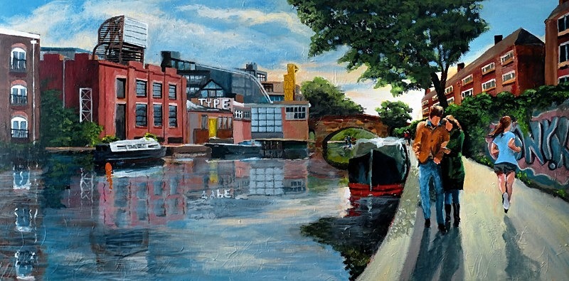 Regent's Canal, Haggerston, London. £500 - Art (General)