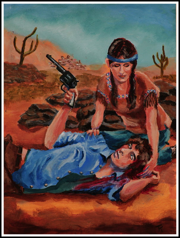 Romance in Durango (Sold) - Dylan portraits and paintings