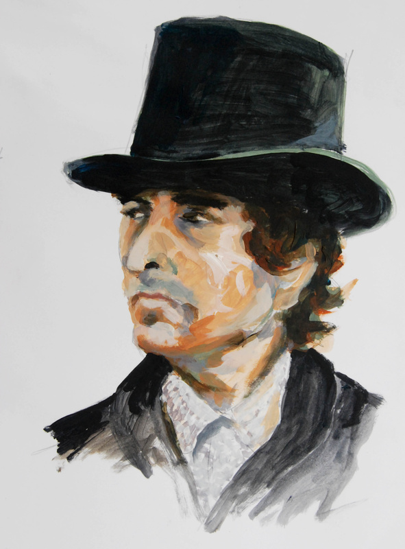 Bob Dylan. Blood In My Eyes (NFS) - Dylan portraits and paintings