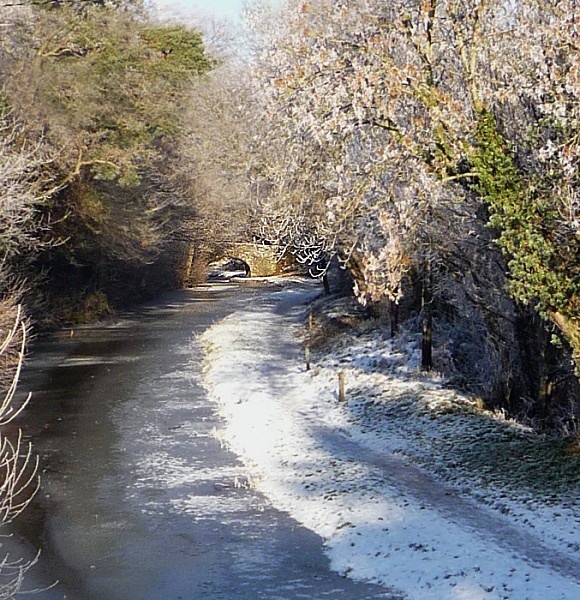 A Frozen Brecon and Monmouth Canal - Monmouth & Brecon Canal