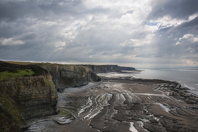 Dunraven Bay and cliffs - Welsh Coastline