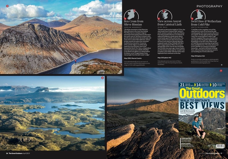 Amazing Places, TGO Magazine, April 2019 - In the media