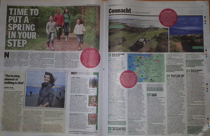 30 Best Spring Walks in Ireland - Sunday Independent, April 2019 - In the media