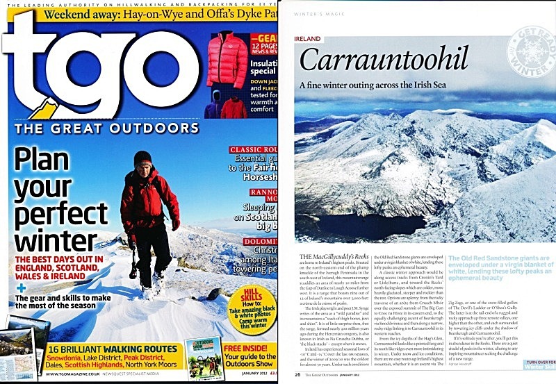 'Winter's Magic' - TGO - January 2012 - In the media