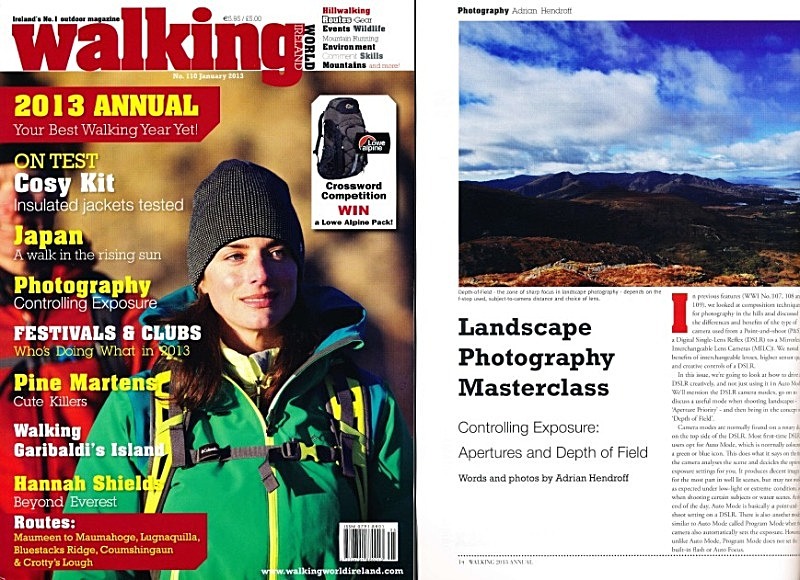 'Landscape Photography Masterclass' - Walking World Ireland No.110 - In the media