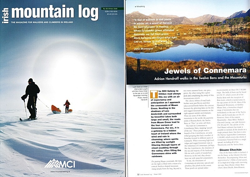 'Jewels of Connemara' - Irish Mountain Log - No.88 Winter 2008 - In the media