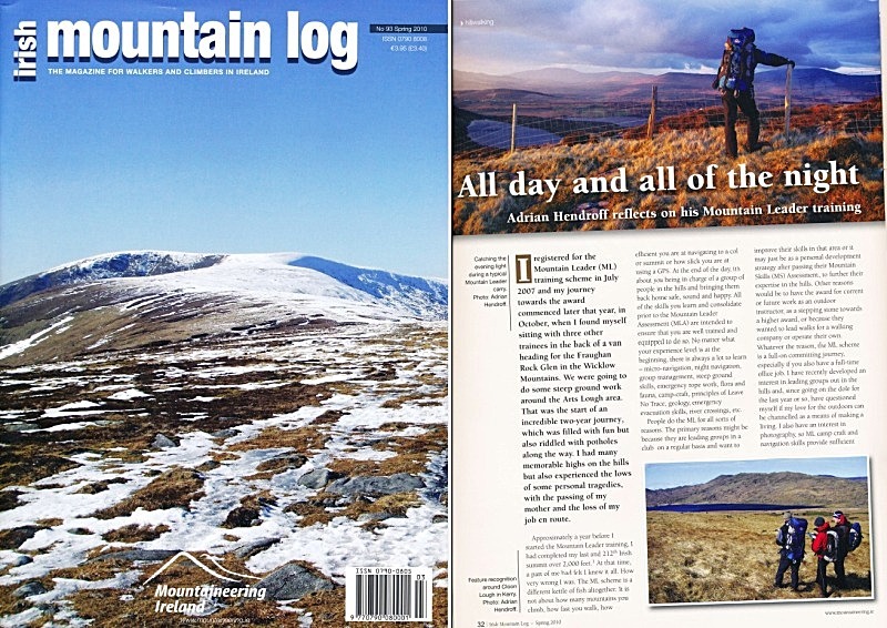 'All day and all of the night'- Irish Mountain Log - No.93 Spring 2010 - In the media