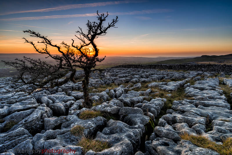 Sunset on Twisleton Scar End - Yorkshire and the North East