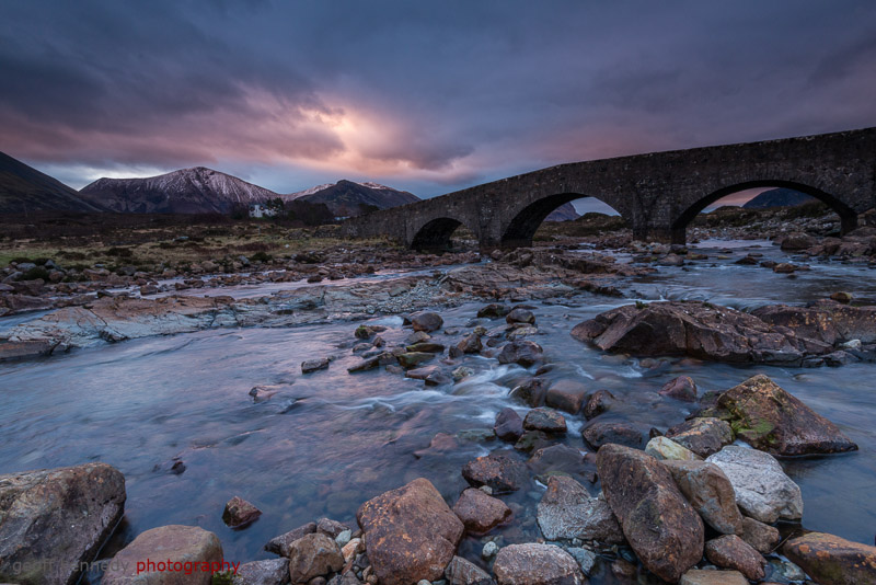 Dawn at Sligahan Bridge - Scotland