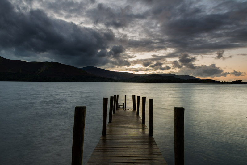Jetty at Sunset - Lake District