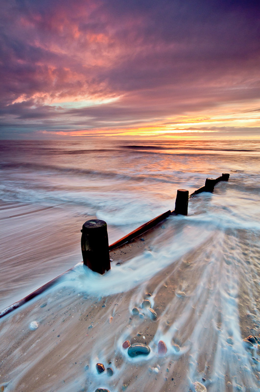 Rossall Sunset - Lancashire and the North West