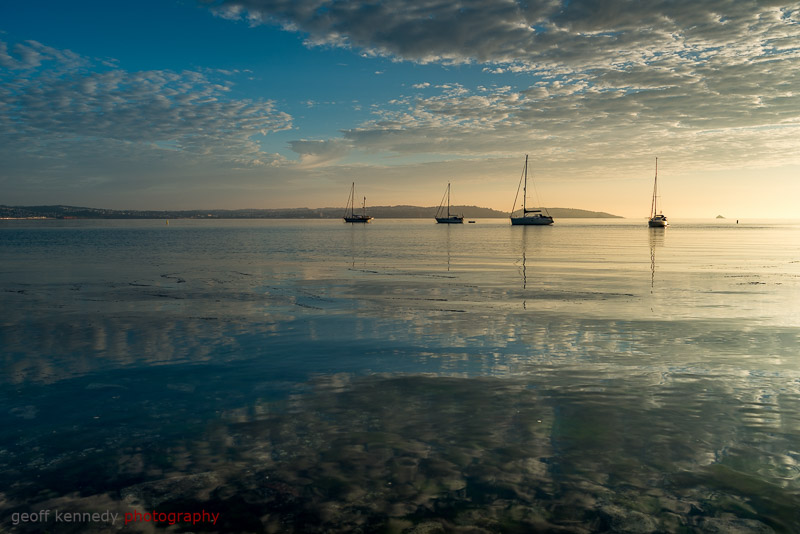 Four Boats at Dawn - South West England