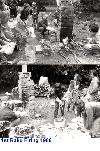 Raku Firing 1986 - Archive Images