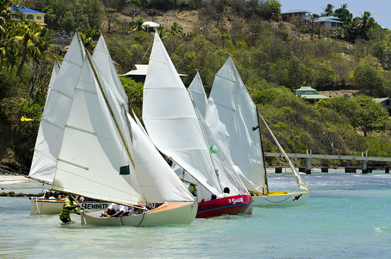Bequia Easter Regatta_Heineken Challenge - Race II - Local Fishing Boa - Sunday - Heineken Challenge - Race 2 - Local Fishing Boats