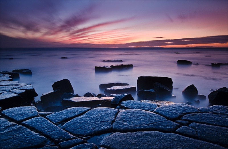 Sunset over Kimmeridge Ledges