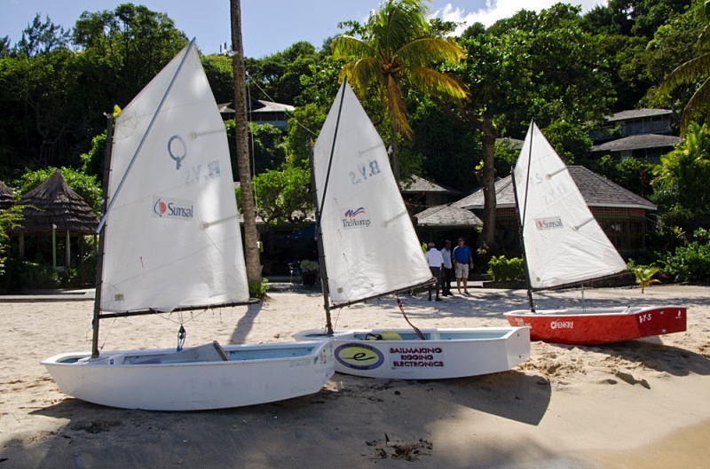 Bequia Youth Sailors at a local regatta held at Young Island - Bequia Youth Sailors : Young Island Regatta