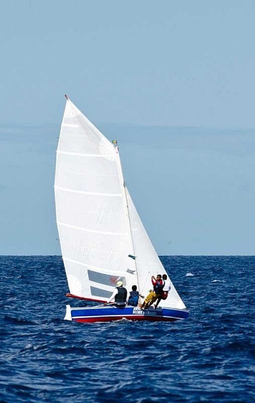 Bequia Youth Sailors preparing for a trip to Young Island, St Vincent - Bequia Youth Sailors : Young Island Regatta