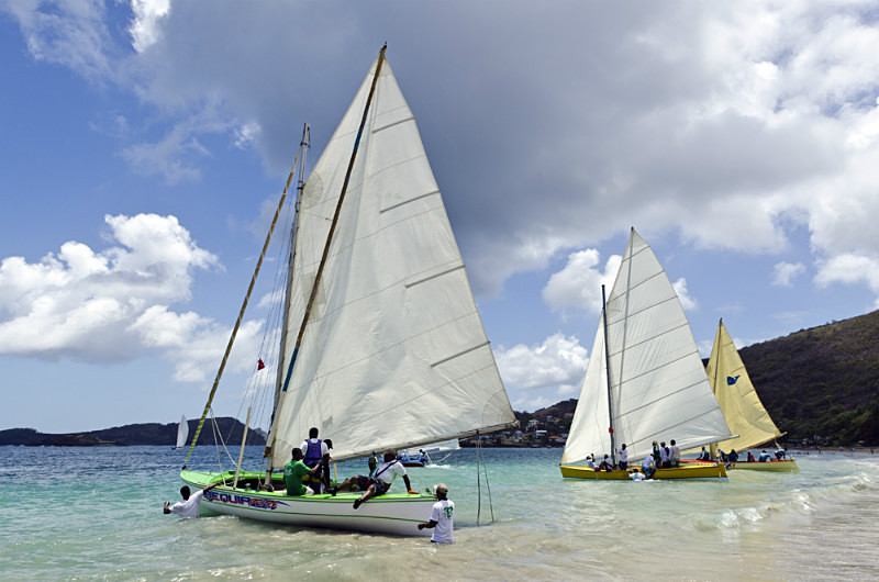 Bequia Easter Regatta_Heineken Challenge - Race II - Local Fishing Boa - Sunday - Heineken Challenge - Race 2 - Local Fishing Boats