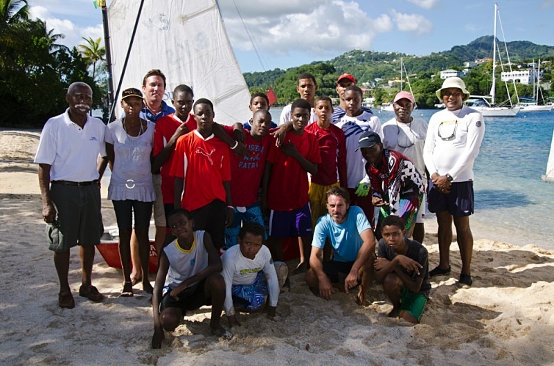 Bequia Youth Sailors - time for a group shot - Bequia Youth Sailors : Young Island Regatta