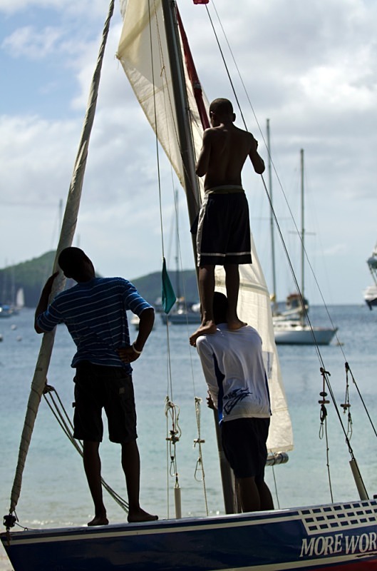 Bequia Youth Sailors, weekly  training session - Bequia Youth Sailors : Weekly training