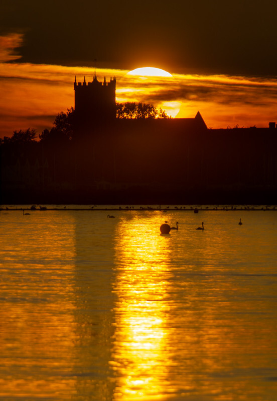 Sunset over Christchurch Priory - 2 - Lockdown 2020 Favourites