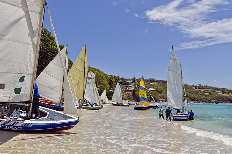 Bequia Easter Regatta_Heineken Challenge - Race II - Local Fishing Boa - Sunday - Heineken Challenge - Race 2 - Local Fishing Boats