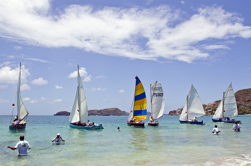 Bequia Easter Regatta_Heineken Challenge - Race II - Local Fishing Boa - Sunday - Heineken Challenge - Race 2 - Local Fishing Boats