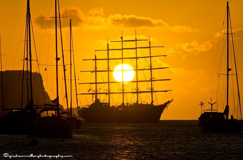Golden sunset cruise