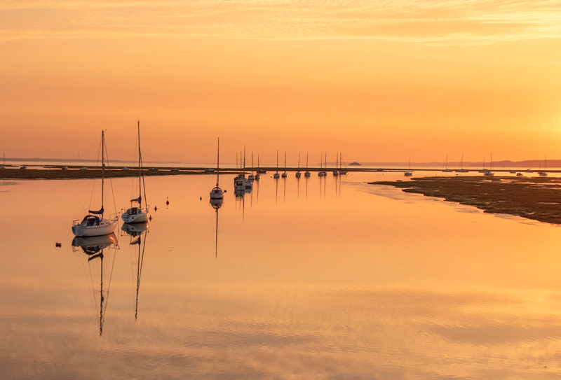 Sunrise over Keyhaven Lake - D75_3623-HDRa - Local Scenes
