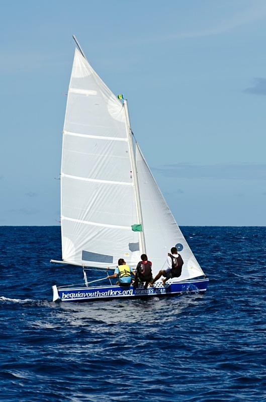 Bequia Youth Sailors preparing for a trip to Young Island, St Vincent - Bequia Youth Sailors : Young Island Regatta