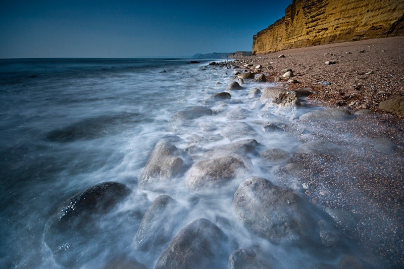 Hive Beach at low tide