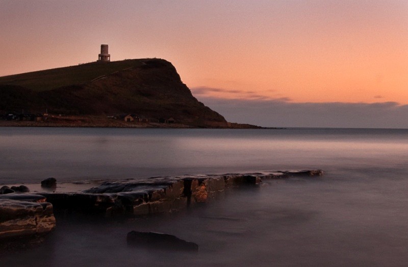 Dusk over Kimmeridge Bay