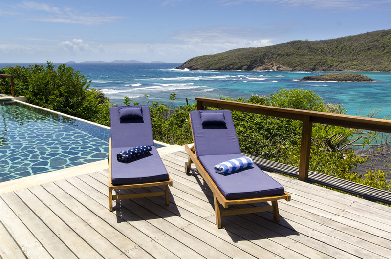 Crescent Beach Villa, Bequia, Lounging By The Pool