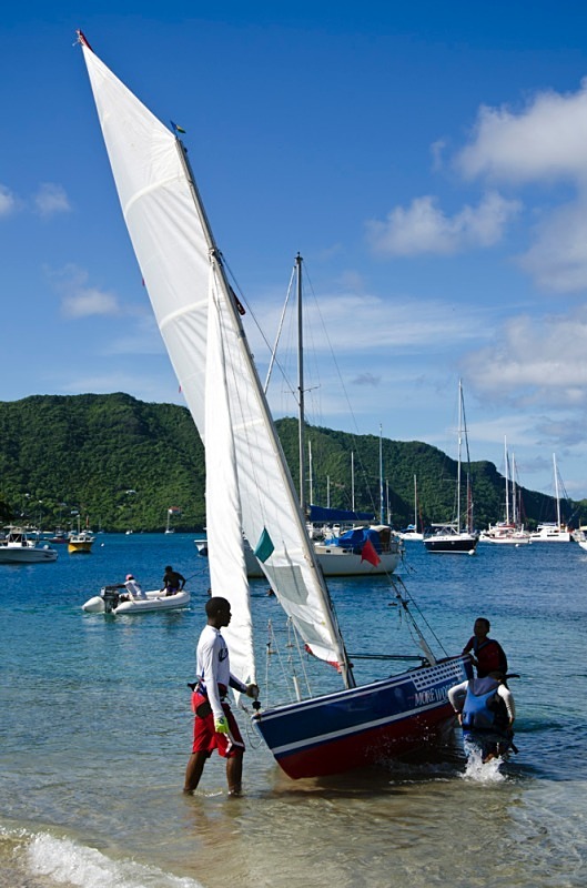 Bequia Youth Sailors preparing for a trip to Young Island, St Vincent - Bequia Youth Sailors : Young Island Regatta
