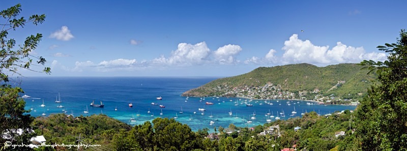 Panorama across Admiralty Bay, Bequia
