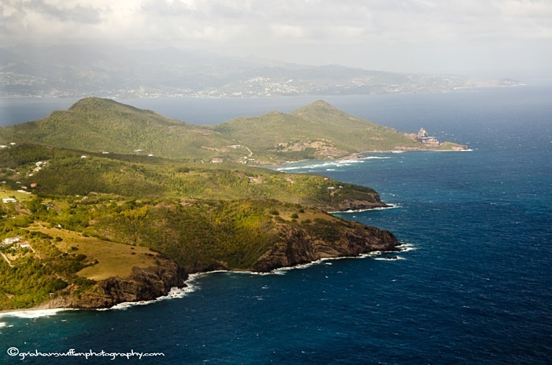 Aerial photography - Looking towards North Point, Bequia