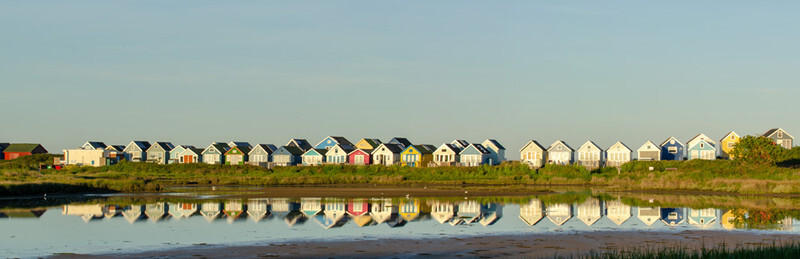 Beach Huts & reflections at Mudeford Spit - 2 - Lockdown 2020 Favourites