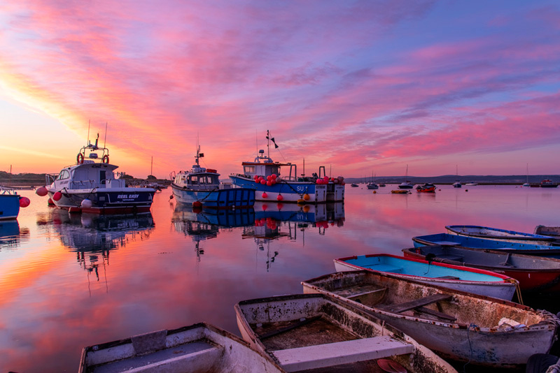 Sunrise over the hishing boats - D75_0634-HDR - Local Scenes