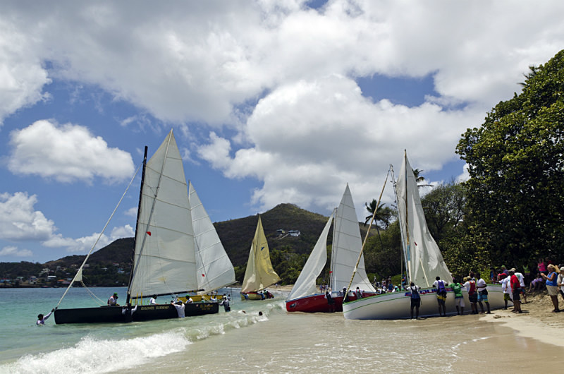 Bequia Easter Regatta_Heineken Challenge - Race II - Local Fishing Boa - Sunday - Heineken Challenge - Race 2 - Local Fishing Boats
