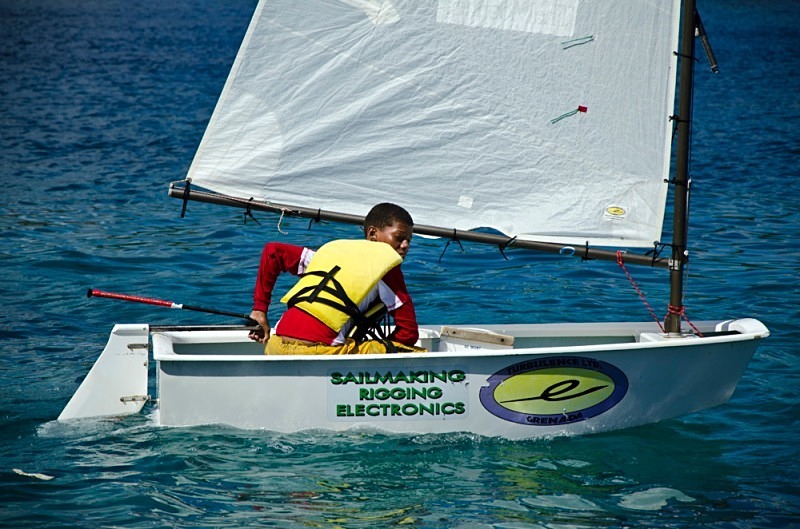Bequia Youth Sailors at a local regatta held at Young Island - Bequia Youth Sailors : Young Island Regatta