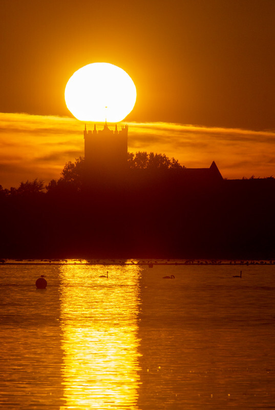 Sunset over Christchurch Priory - 1 - Lockdown 2020 Favourites
