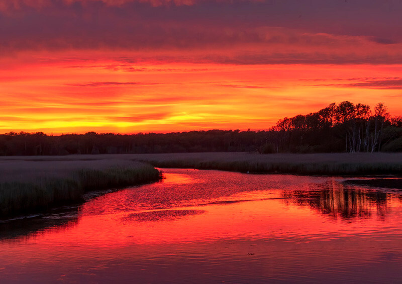 Sunset over the marshes - D75_2455 - Local Scenes