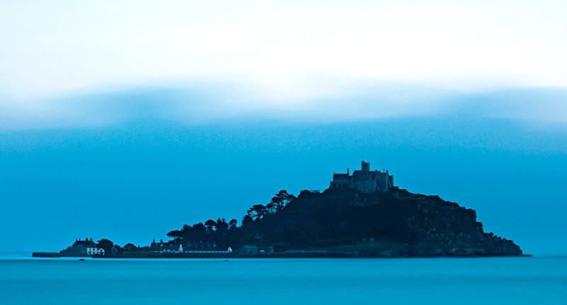 Dusk over St Michael's Mount, Cornwall