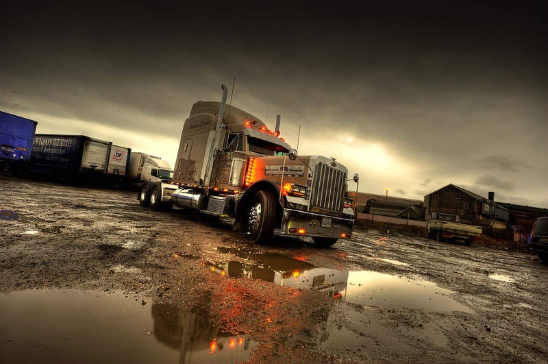 - Photos of our Peterbilt in our yard